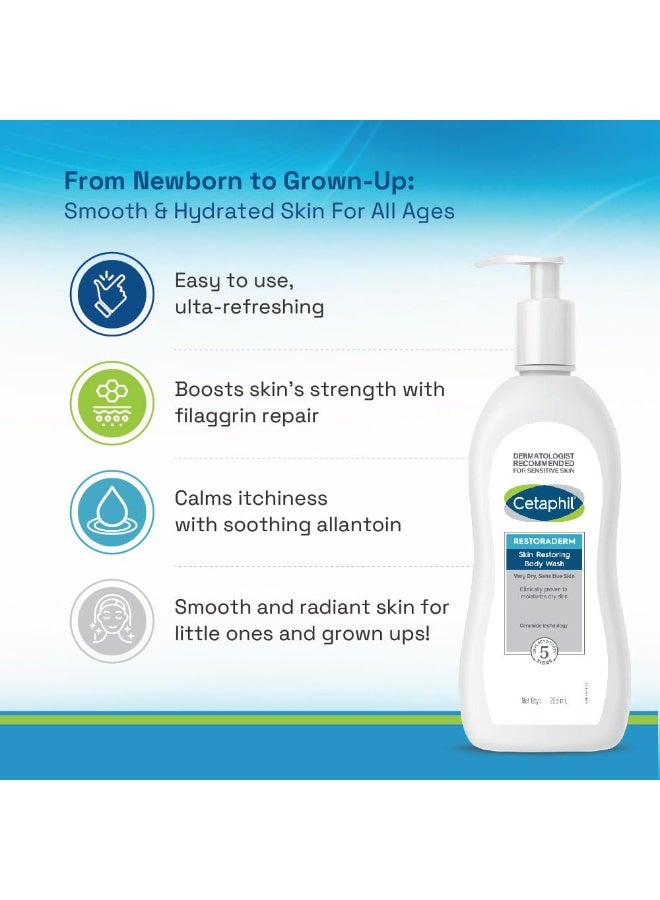 Cetaphil Baby Restoraderm Skin Restoring Body Wash, 295 Ml - Image 4